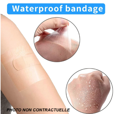 Rouleau de bandages imperméables pour la natation, pansement transparent adhésif pour couverture de tatouage pour la douche, protection de la peau 