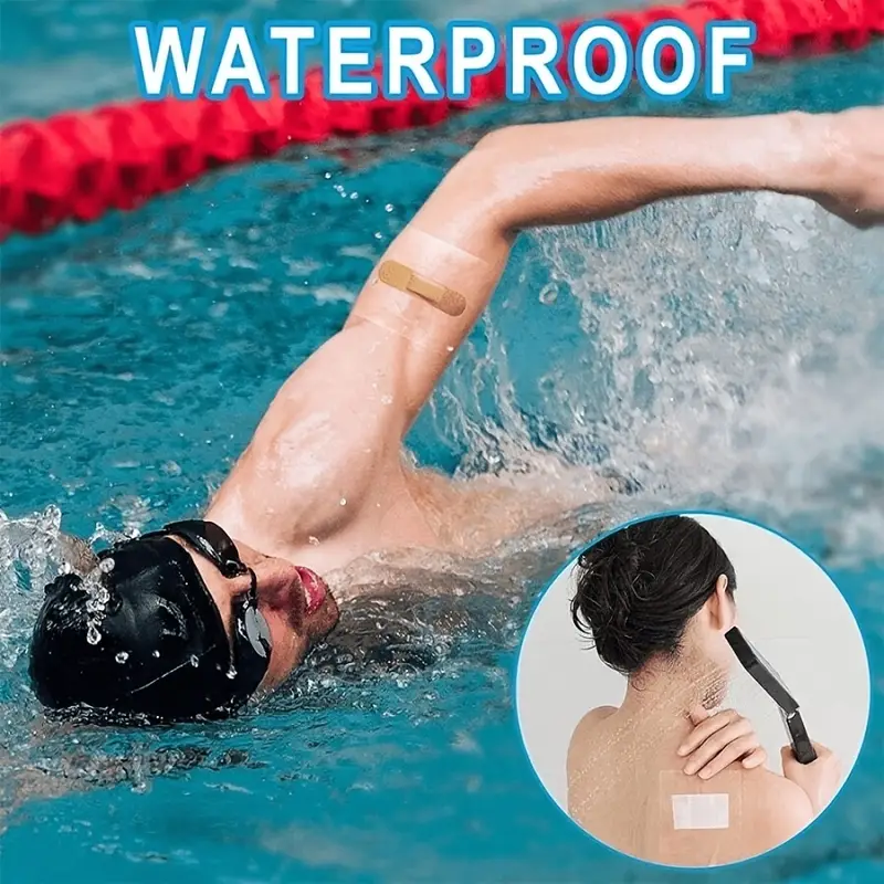 Rouleau de bandages imperméables pour la natation, pansement transparent adhésif pour couverture de tatouage pour la douche, protection de la peau 