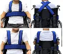 Gilet de Soutien du Torse avec Ceinture de sécurité pour Fauteuil Roulant