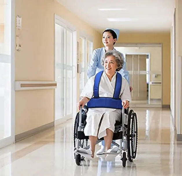 Gilet de Soutien du Torse avec Ceinture de sécurité pour Fauteuil Roulant