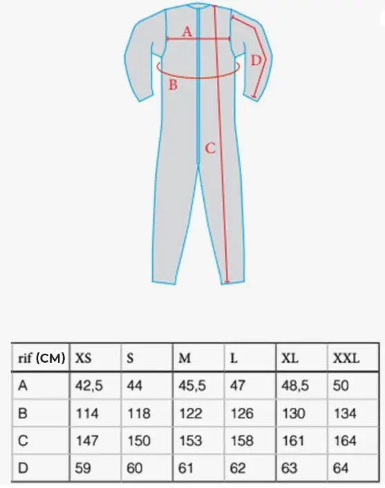 Pyjama sanitaire avec fermeture éclair au dos à manches longues