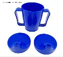 Gobelet avec 2 poignées, 280 ml, système à double couvercle