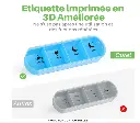 Pilulier 7 jours avec 4 compartiments