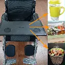 Table de repas pour fauteuil roulant