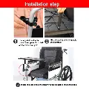 Table de repas pour fauteuil roulant