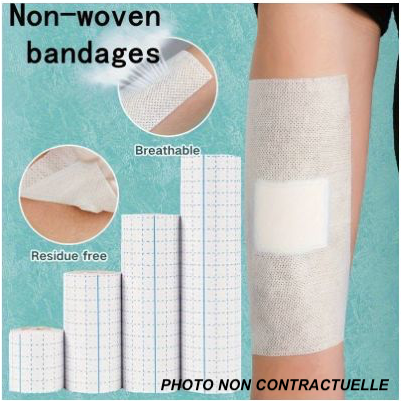 Pansement, Fixé Spunlaced Non-tissé Simple Enduit Bande De Pansement Chirurgical -  10 cm