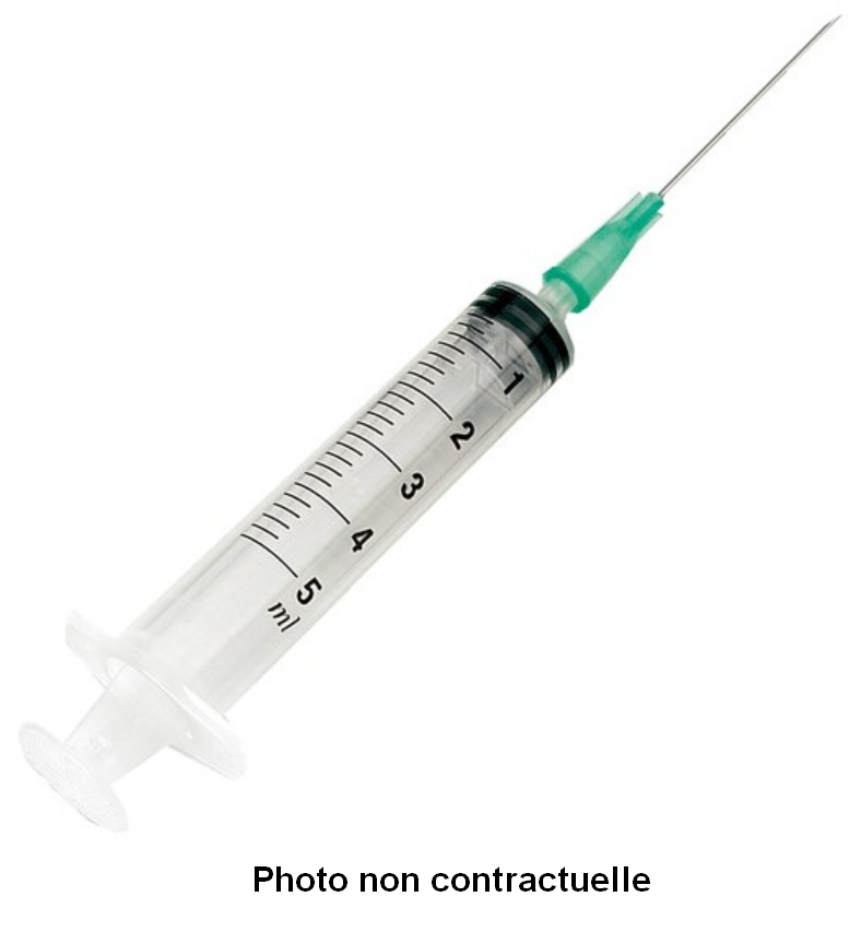 Syringe with needle 5ml