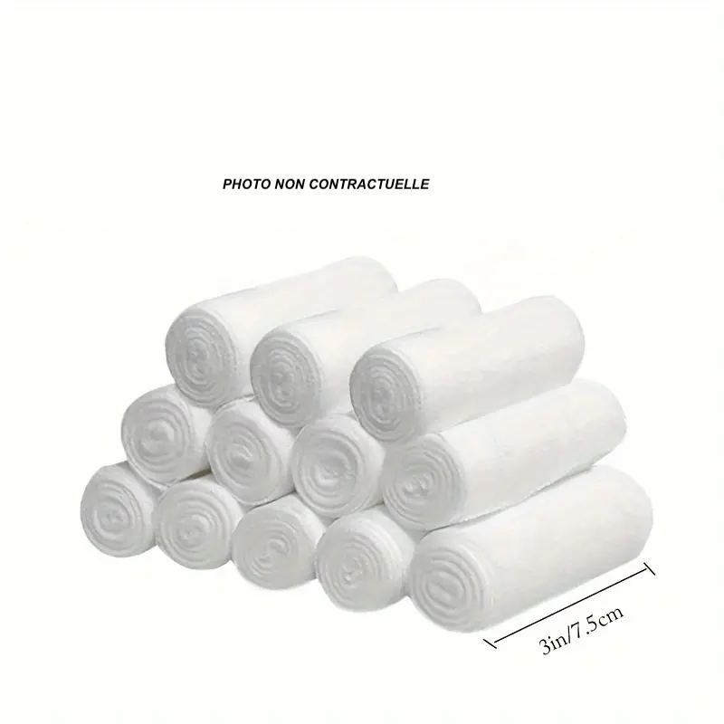 Lot de 2 bandages élastiques respirant en PBT - 7,5 cm