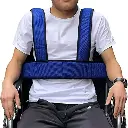 Gilet de Soutien du Torse avec Ceinture de sécurité pour Fauteuil Roulant pour Patients, Personnes âgées et handicapées, Harnais Complet réglable pour empêcher l'inclinaison ou la Chute, qualité Sup 