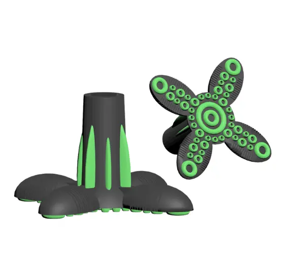 Tip - 19mm cane stabilizer, black/green color