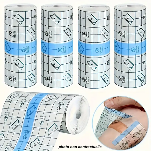 [CAH0000000178] Rouleau de bandages imperméables pour la natation, pansement transparent adhésif pour couverture de tatouage pour la douche, protection de la peau 