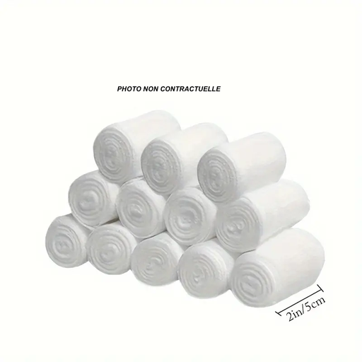 [CAH0000000185] Lot de 2 bandages élastiques respirant en PBT - 5 cm