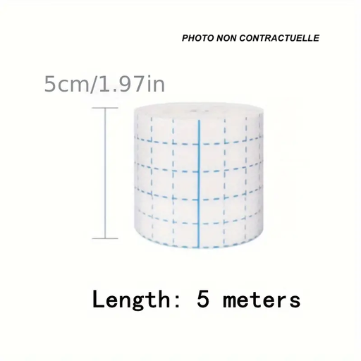 [CAH0000000191] Dressing, Fixed Spunlaced Nonwoven Single Coated Surgical Dressing Tape - 5cm