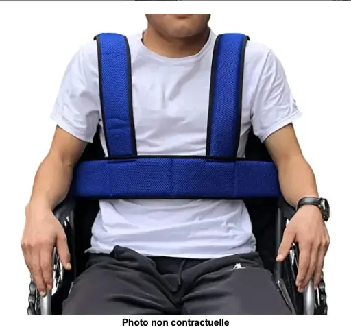 [CAH0000000222] Steunvest voor de borst met veiligheidsriem voor rolstoelen