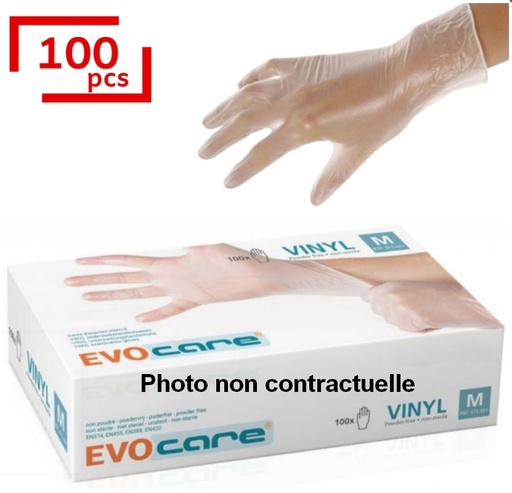 [CAH0000000005] Boite de gants Vinyl Taille M